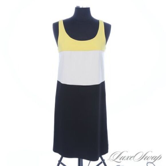 DKNY Donna Karan Color Block Sleeveless Dress. Size 8 - Picture 1 of 6